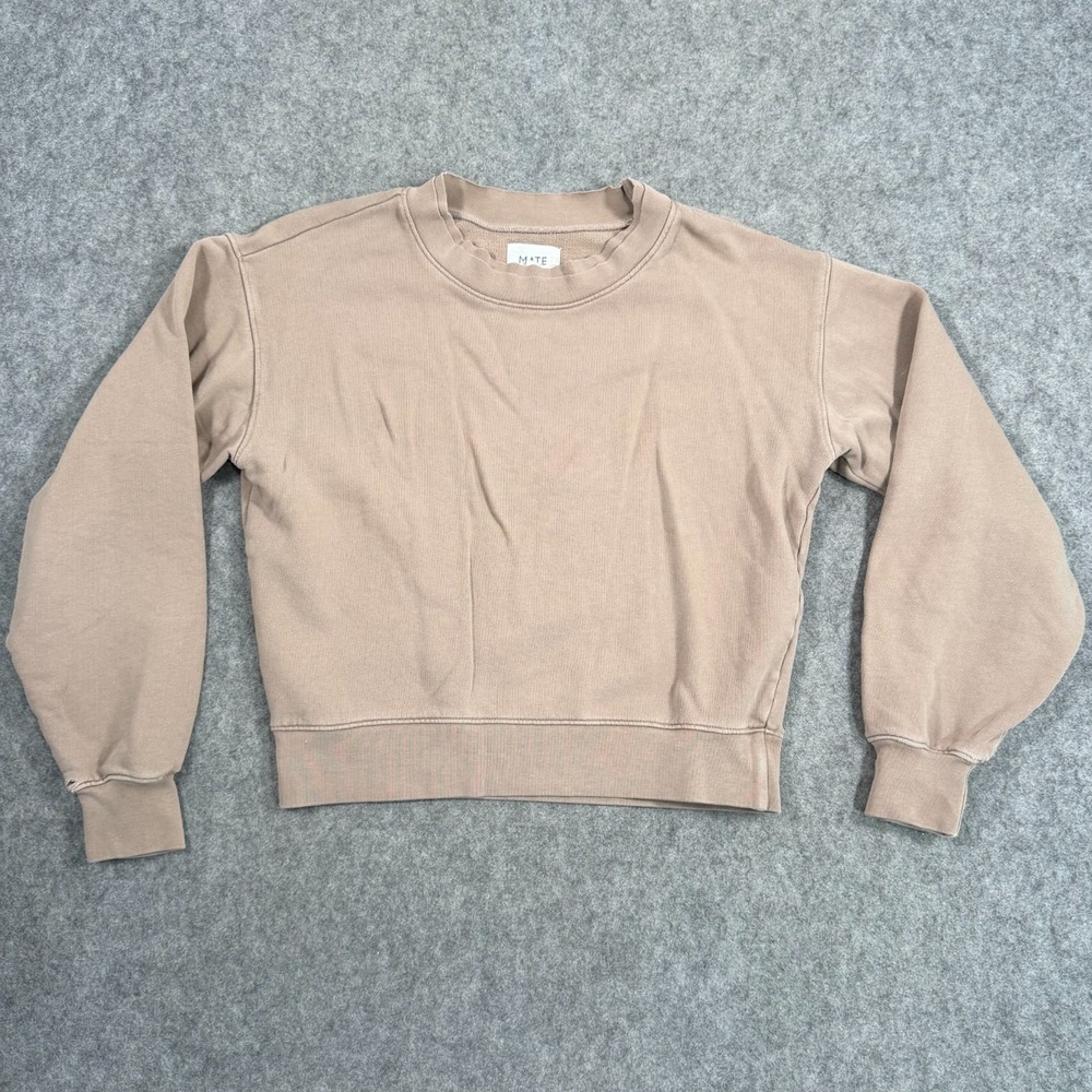 Mate‎ The Label Ginger Organic Cotton Terry Pullover Sweatshirt Women's Size XS